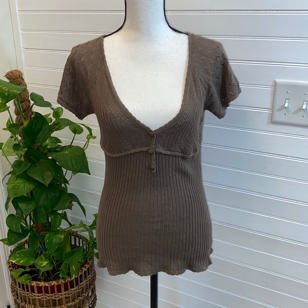 Vintage Dolce & Gabbana short sleeve sweater M